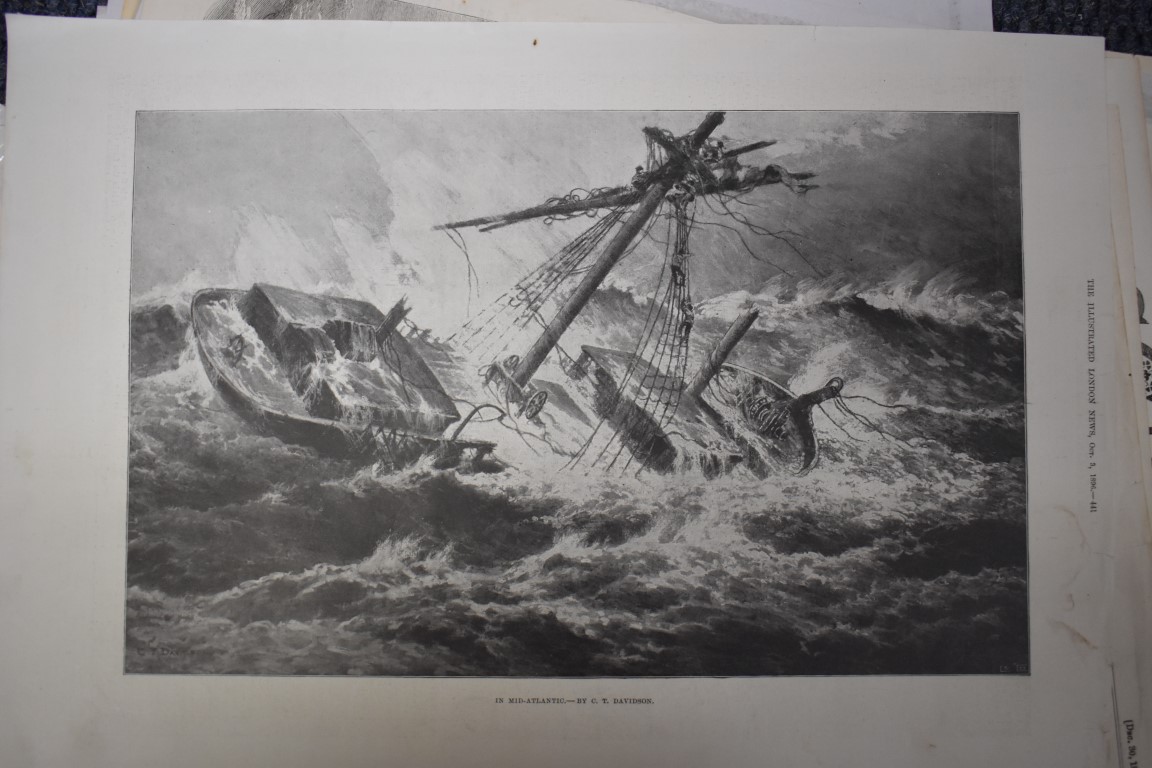 MARITIME ENGRAVINGS: SHIPWRECKS: collection of approx 50 prints and engravings, largely 18th-19th - Image 45 of 62