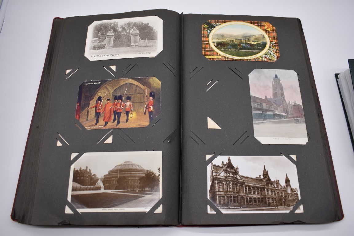 POSTCARD ALBUM: contains approx 296 mixed postcards, topographical and greetings, generally in - Image 33 of 70