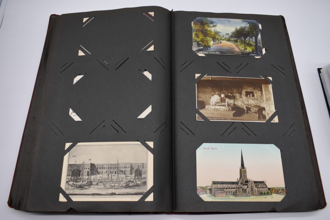POSTCARD ALBUM: contains approx 296 mixed postcards, topographical and greetings, generally in - Image 35 of 70