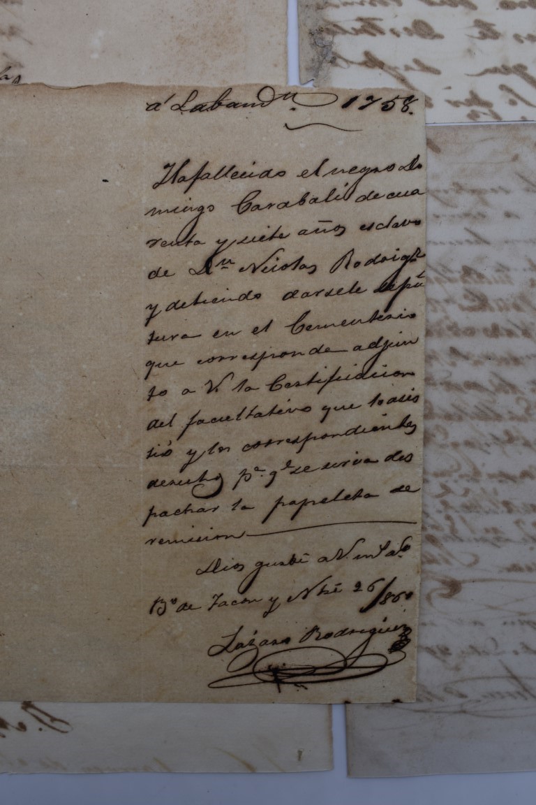 CONTINENTAL DOCUMENTS: group of 9 items, including French manuscript on vellum dated 1645: - Image 6 of 24