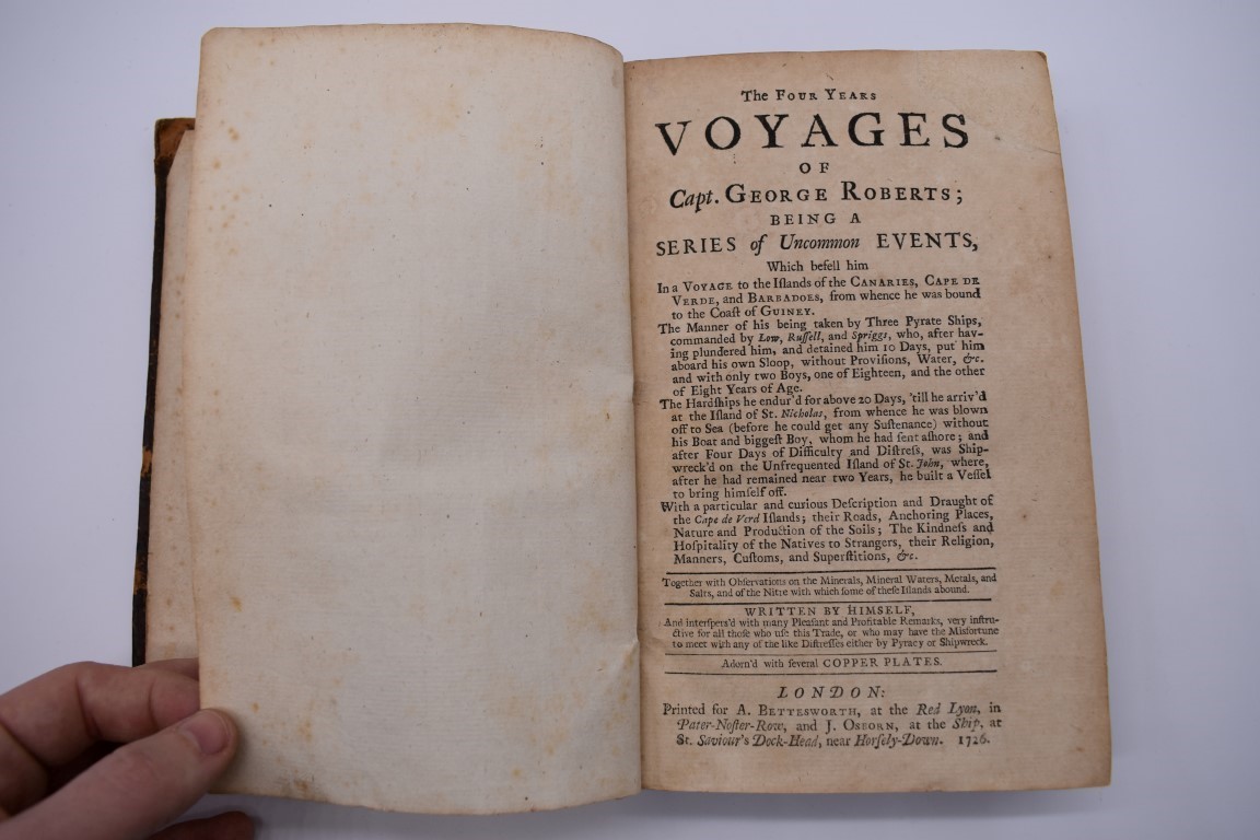 ROBERTS (Captain George): 'The Four Year's Voyages of Capt. George Roberts; being a series of - Image 4 of 6