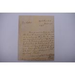 'UNDER SAILE FOR GUINEA': entire letter from Captain William Swale to John Russell, clerk of the