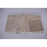 18TH CENTURY LETTERS: a group of 7 autograph letters signed, all English 18th century, to include