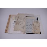 POLITICAL & NOBILITY, LETTERS: collection of 11 ALS and a few cut notes and autographs, late 18th-