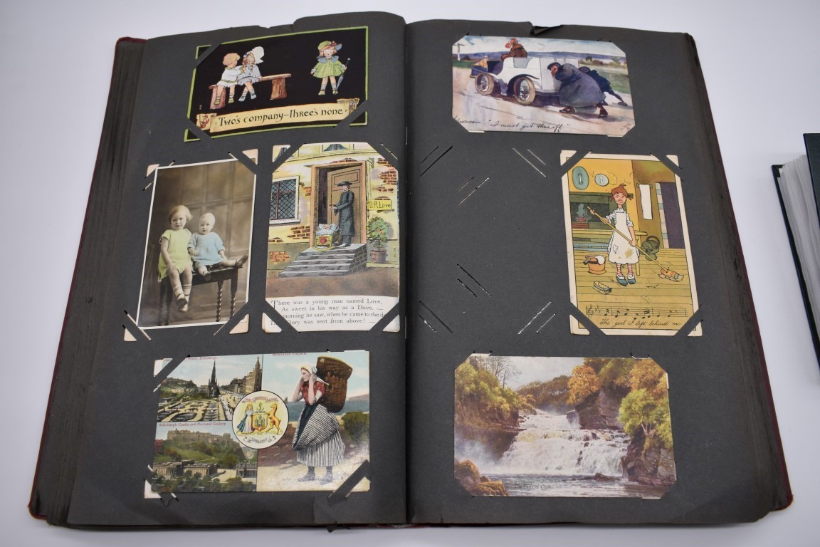 POSTCARD ALBUM: contains approx 296 mixed postcards, topographical and greetings, generally in - Image 22 of 70