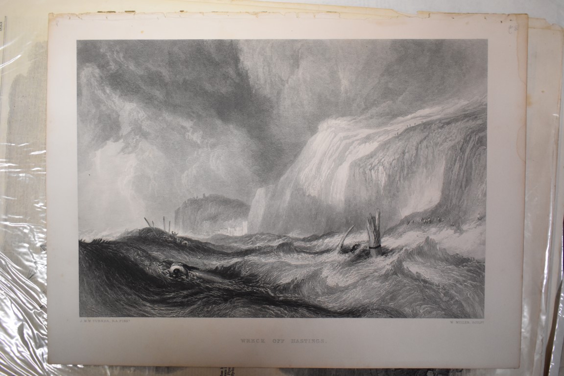 MARITIME ENGRAVINGS: SHIPWRECKS: collection of approx 50 prints and engravings, largely 18th-19th - Image 33 of 62