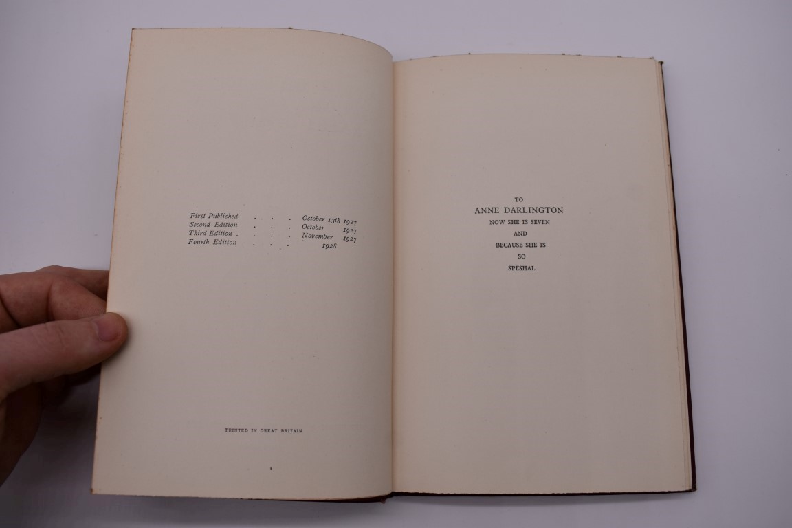 MILNE (A A ): 'Now We Are Six', Methuen, 1927, First Edition, publishers red cloth, rubbed with - Image 4 of 12