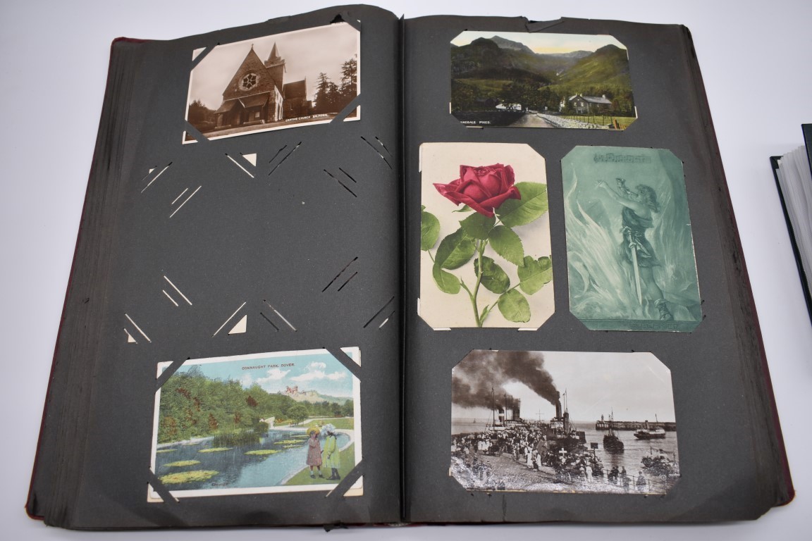 POSTCARD ALBUM: contains approx 296 mixed postcards, topographical and greetings, generally in - Image 21 of 70