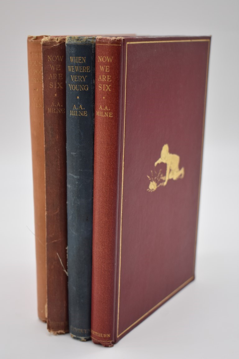 MILNE (A A ): 'Now We Are Six', Methuen, 1927, First Edition, publishers red cloth, rubbed with