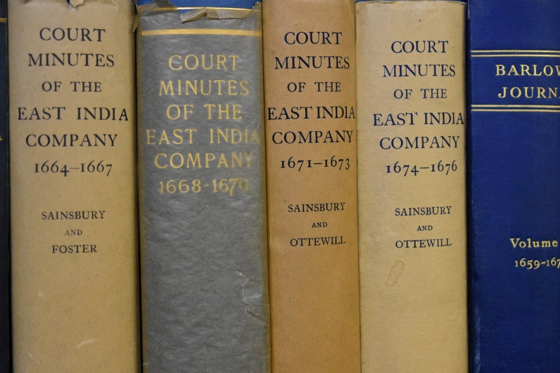 SAINSBURY (Ethel Bruce): 'A Calendar of the Court Minutes etc of the East India Company 1640- - Image 3 of 5