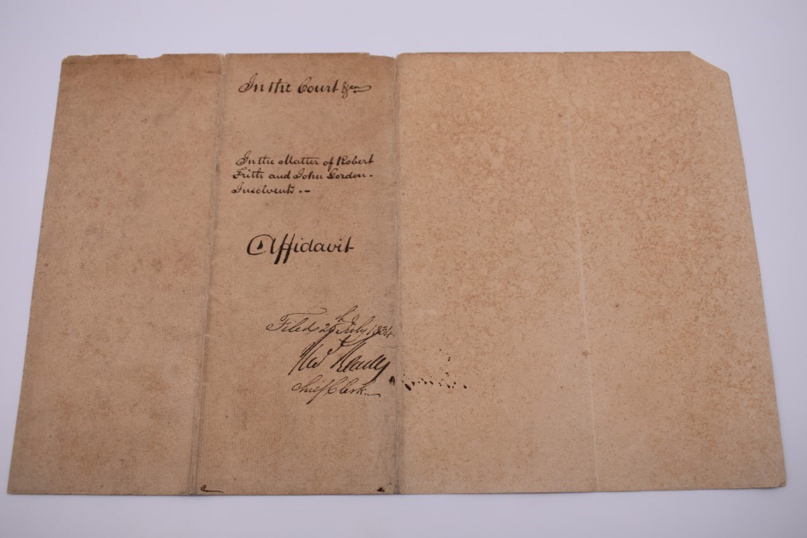 DOCUMENTS, LETTERS AND AUTOGRAPHS: collection of 5 items, to include: Approval of Disbursements of - Image 6 of 8