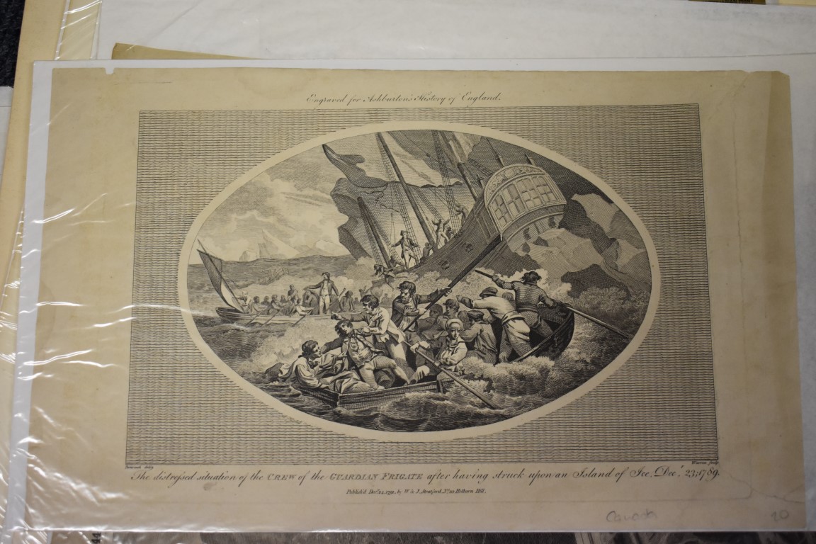 MARITIME ENGRAVINGS: SHIPWRECKS: collection of approx 50 prints and engravings, largely 18th-19th - Image 27 of 62