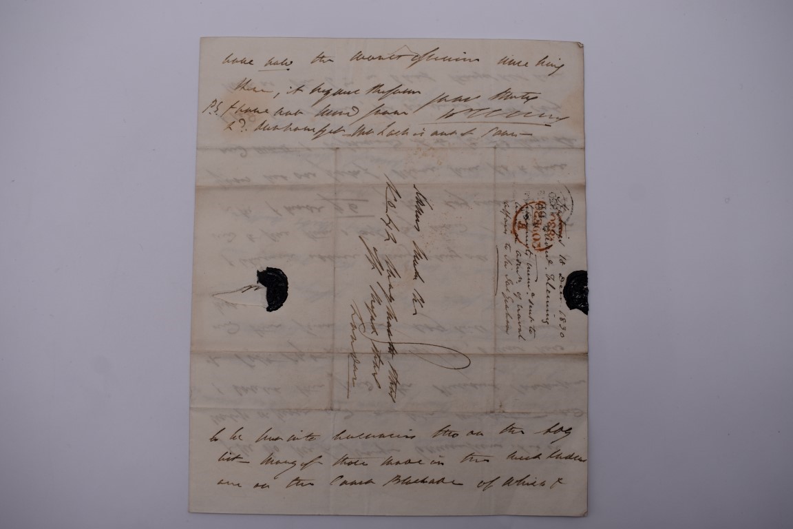 19TH CENTURY LETTERS & DOCUMENTS: two letters entire postmarked Penzance 1840, Buller family, - Image 21 of 23