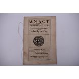 MARITIME ACT, ENGLISH COMMONWEALTH: 'An Act for Constituting Commissioners for Ordering and Managing