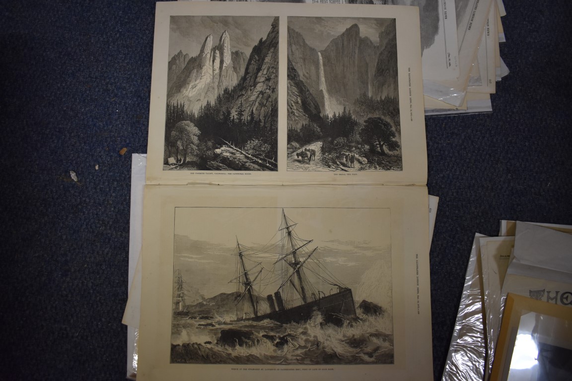 MARITIME ENGRAVINGS: SHIPWRECKS: collection of approx 50 prints and engravings, largely 18th-19th - Image 59 of 62