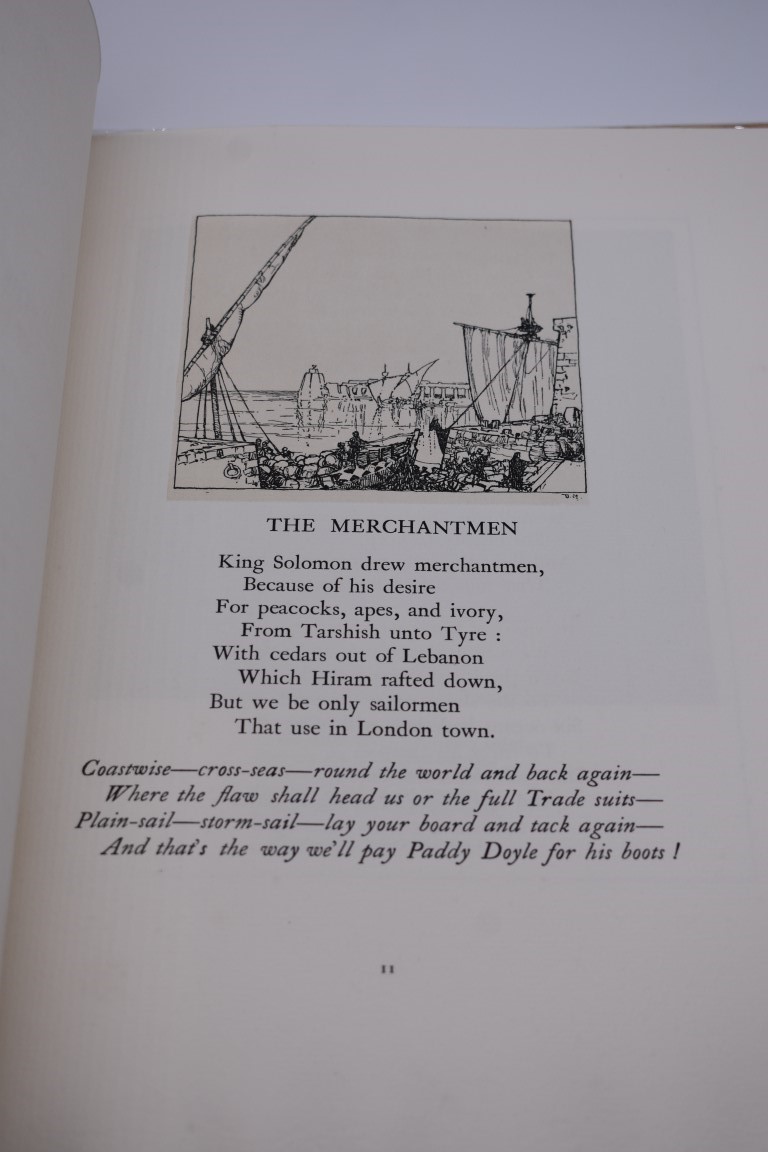 INSCRIBED BY RUDYARD KIPLING: MAXWELL (Donald, illustrator): 'Songs of the Sea from Rudyard - Image 7 of 20