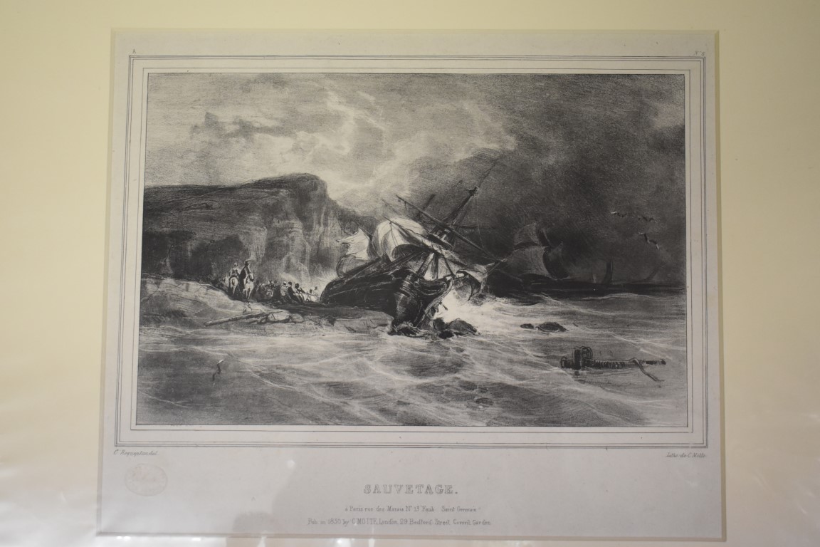 MARITIME ENGRAVINGS: SHIPWRECKS: collection of approx 50 prints and engravings, largely 18th-19th - Image 13 of 62