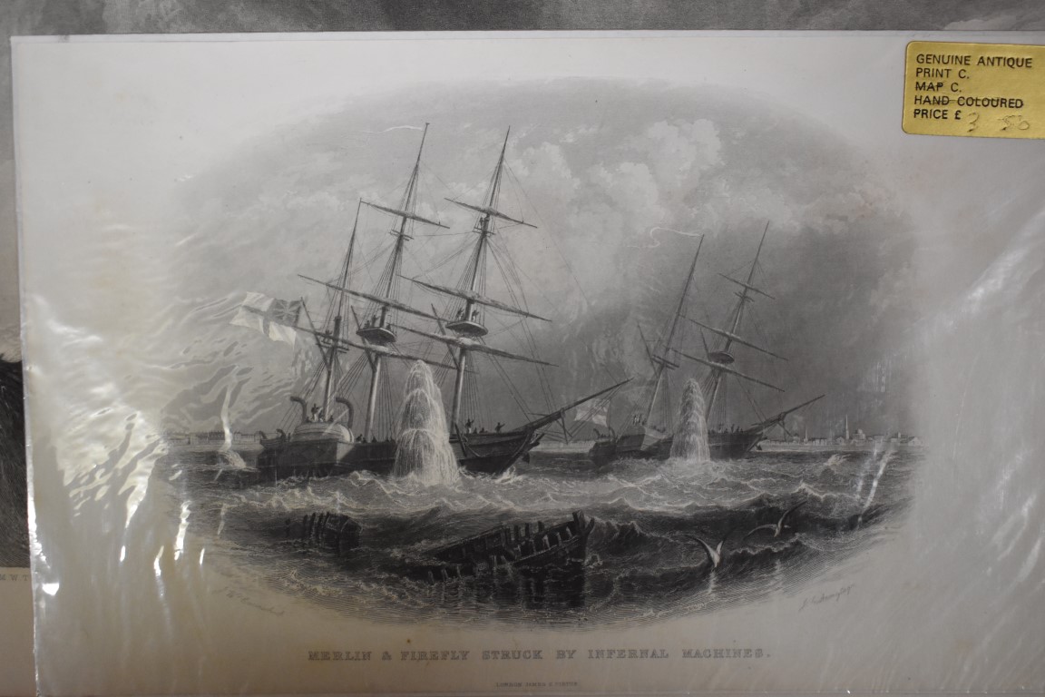 MARITIME ENGRAVINGS: SHIPWRECKS: collection of approx 50 prints and engravings, largely 18th-19th - Image 32 of 62