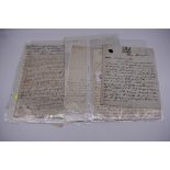 19TH CENTURY LETTERS & DOCUMENTS: two letters entire postmarked Penzance 1840, Buller family,