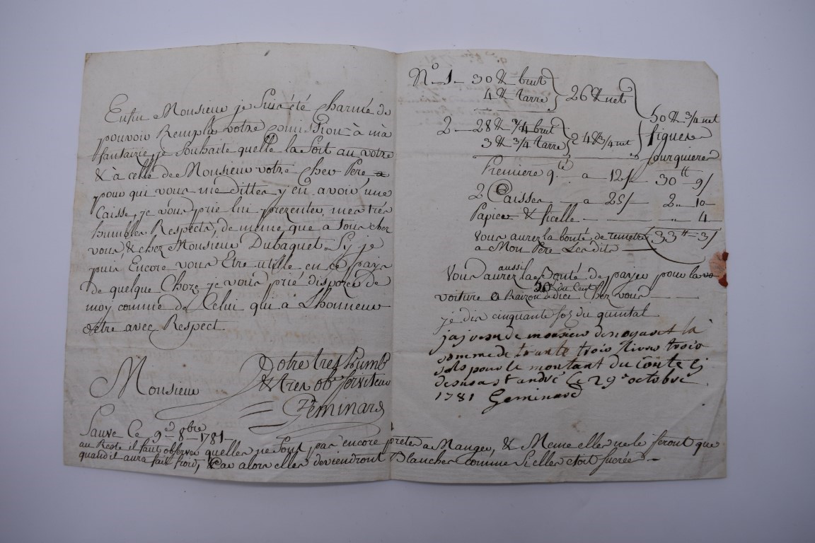 CONTINENTAL DOCUMENTS: group of 9 items, including French manuscript on vellum dated 1645: - Image 14 of 24