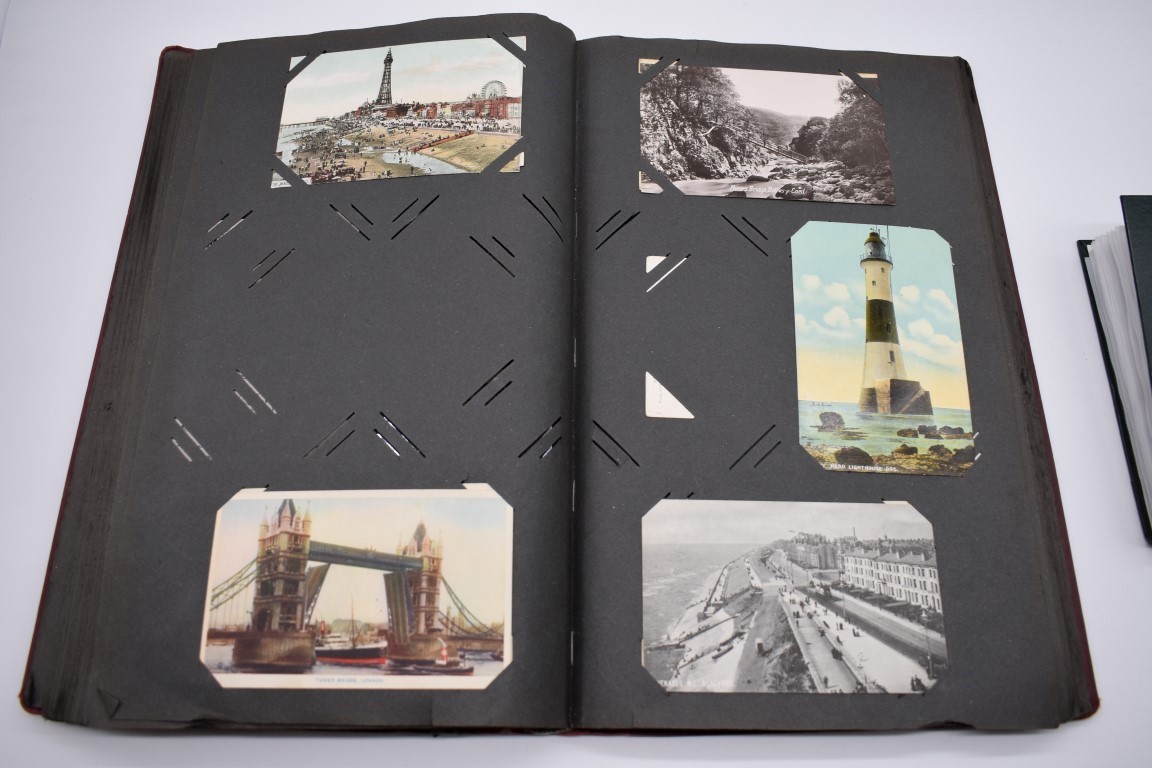 POSTCARD ALBUM: contains approx 296 mixed postcards, topographical and greetings, generally in - Image 32 of 70