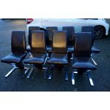 A set of eight Fu-Nicha 'Z' chairs, 96cm high.Payment must be made in advance of collection which is