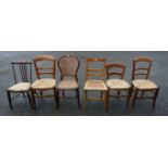 A quantity of rush seated chairs and one other chair.Payment must be made in advance of collection