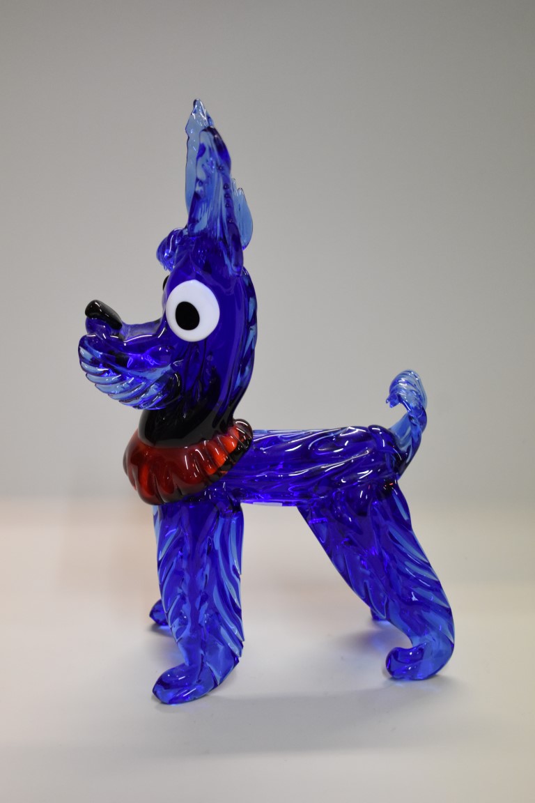 A Murano glass novelty poodle, 31cm high; together with another glass horse's head, 20cm high. (2) - Image 6 of 11