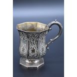 A Victorian silver christening mug, by Charles Reily & George Storer, London 1847, 8.8cm, 126g.
