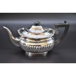 A late Victorian, Queen Anne style, silver teapot, by George Nathan & Ridley Hayes, Chester 1900,