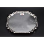 A silver salver, by Barker Ellis Silver Co, Birmingham 1971, 25.5cm diameter, 648.5g.