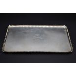 A Victorian silver rectangular dressing table tray, by Daniel & John Wellby, London 1896, 28 x 18cm,