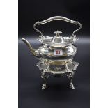 A Scottish silver kettle on stand, by Lawson & Co, Glasgow 1912, 1234g all in.