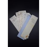 WHISKY: group of 13 handwritten notes relating to distillery at Springbank, printed headings for '