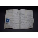 QUEEN VICTORIA, MILITARY COMMISSION: printed commission on vellum appointing John William Powlett