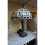 A Tiffany style table lamp, 43.5cm high.