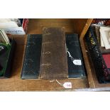 A good late Victorian photograph album, (lacking contents); together with another late Victorian