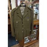 A 1980s British Army officer's standard service dress jacket and trousers, by Gieves & Hawkes.