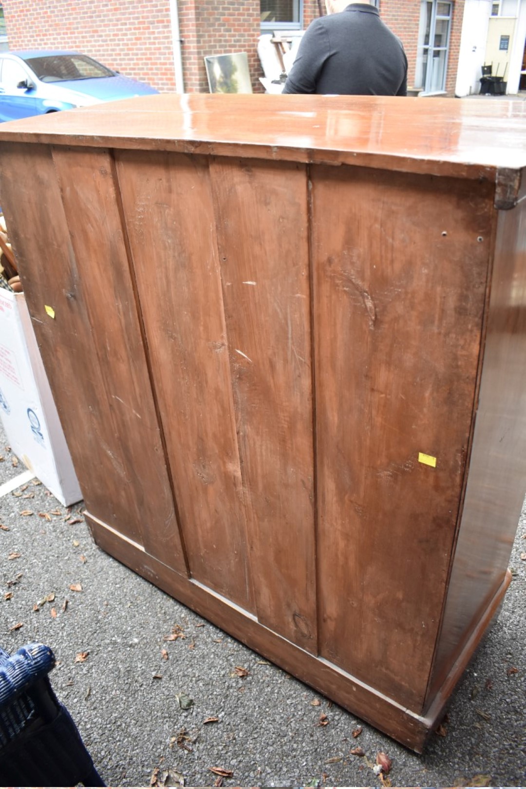 A large Victorian mahogany chest of drawers, 113cm wide x 53cm deep x 126cm high. - Image 6 of 7