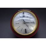 An unusual vintage Swiza 8 day ball timepiece, 6.5cm high.