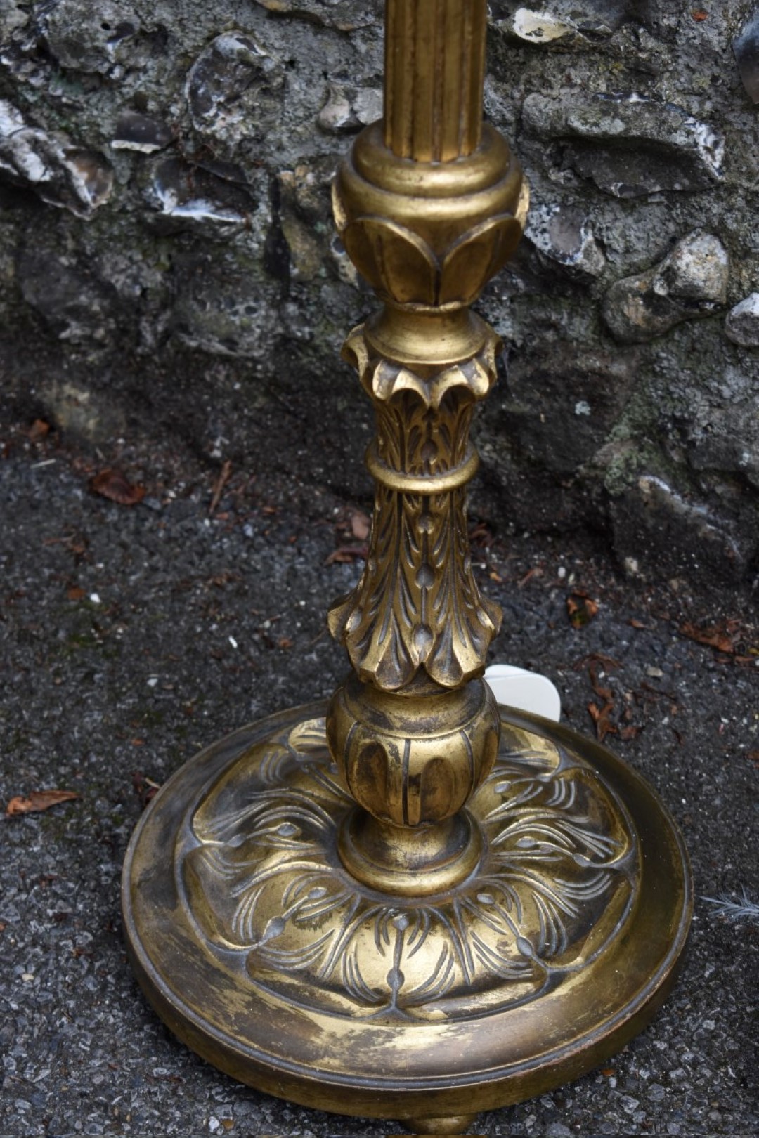 Three various gilt standard lamps. - Image 2 of 7