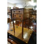 A Regency mahogany and line inlaid Pembroke table.