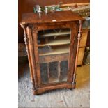 An Edwardian inlaid music cabinet, 63cm wide x 102cm high.