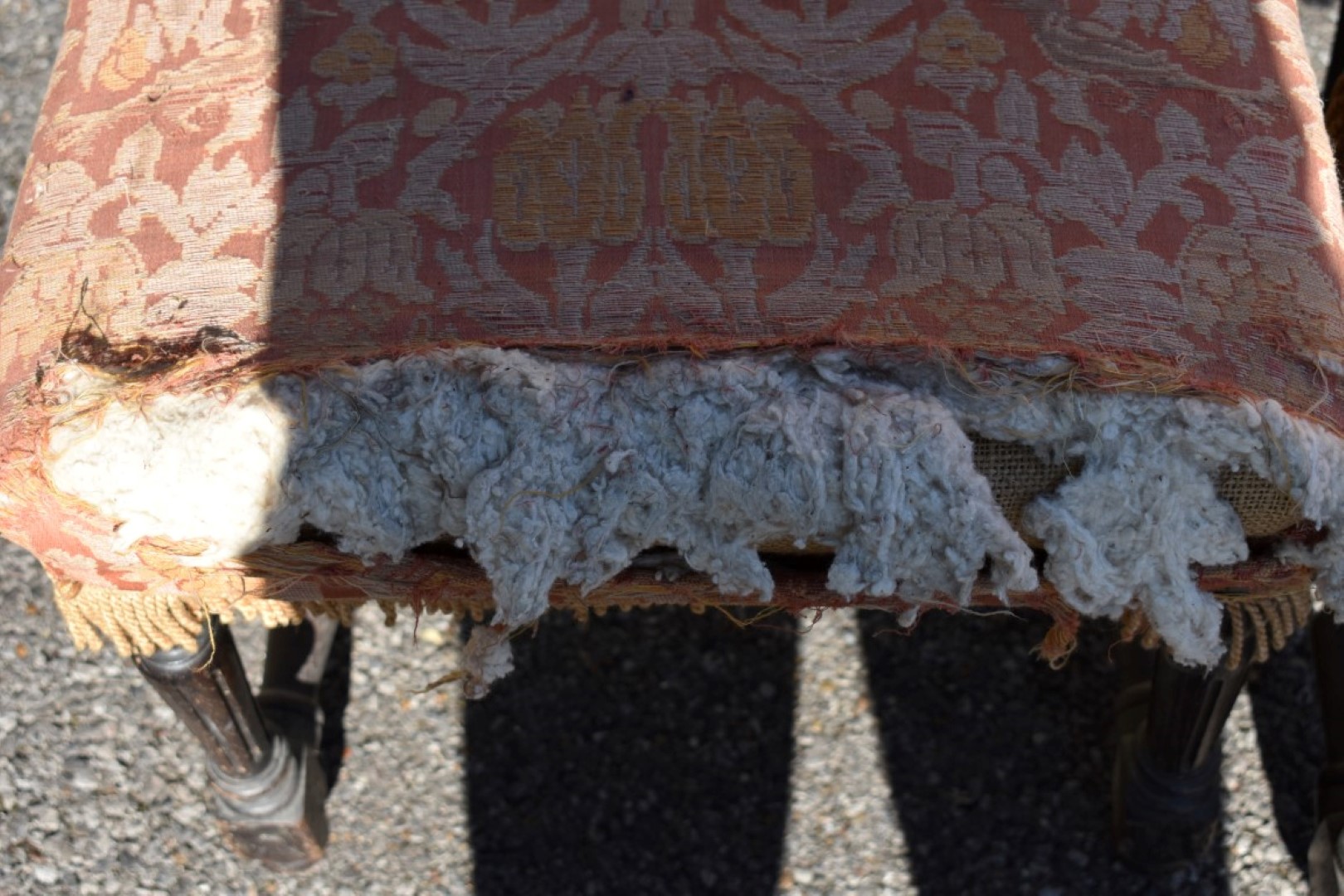 A pair of antique carved oak hall chairs, 110cm high. - Image 2 of 5