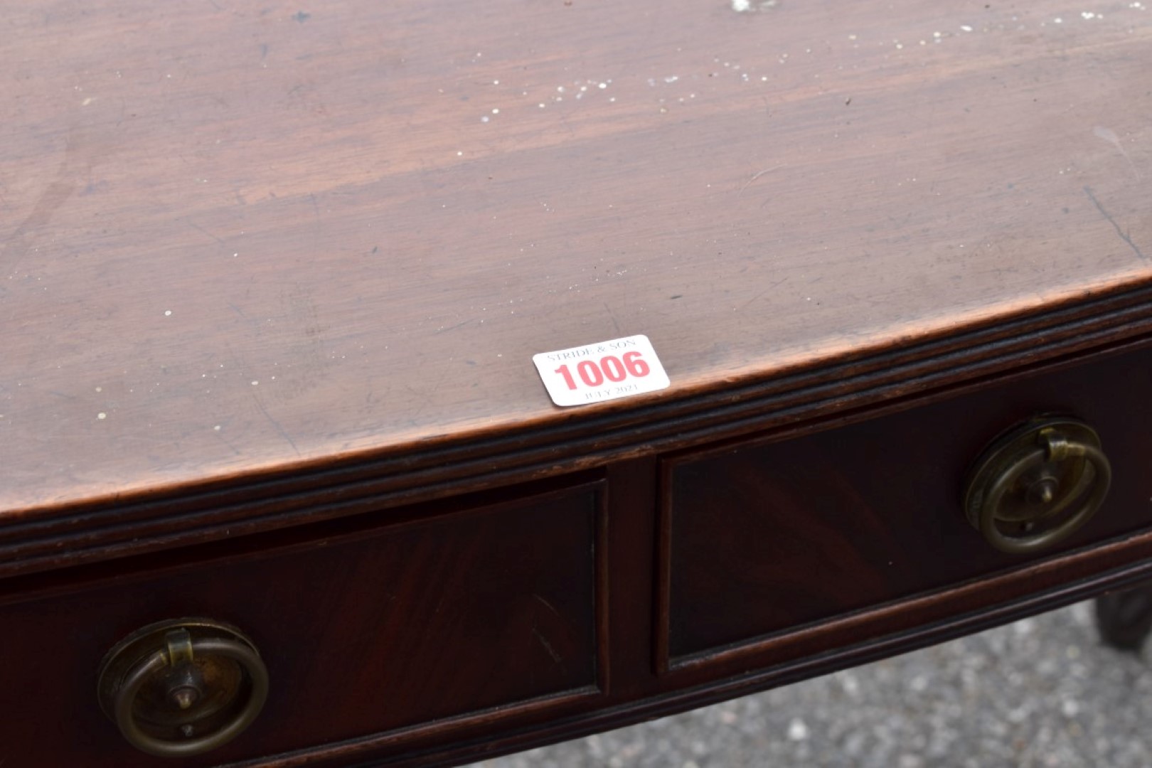 A Georgian mahogany washstand, 107cm wide x 55cm deep x 86cm high. - Image 6 of 8