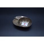 A white metal novelty jockey cap ashtray, by Christian Dior, stamped 925, 10cm, 63g.