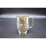 An Edwardian silver christening mug, by William Hutton & Sons Ltd, Sheffield 1908, 8cm, 126g.