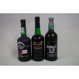 Three bottles of port, comprising: a 75cl Noval LB; a 70cl Cockburn's Special Reserve; and a 70cl