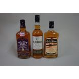 Three 70cl bottles of blended whisky, comprising: William Peel; Glen Crinan; and Glenroger's. (3)