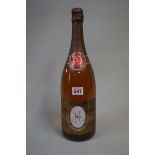 A 1.5 litre magnum bottle of Louis Roederer Cristal 1975 vintage champagne.